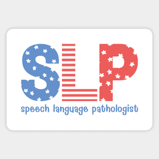 Speech Therapy 4th of July Patriotic Magnet